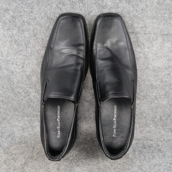 Perry Ellis Portfolio Shoes Mens 10 Loafer Slip On Casual Business Phillip Black main image 10